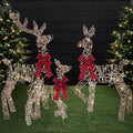 best choice products 4ft 3-piece 2d lighted christmas, main product view
