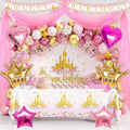 thaway princess birthday decorations pink gold balloon arch, main product view