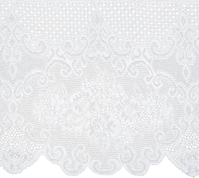 Juvale Lace Tablecloth - 60 x 97-Inch White Rectangular Table Cloth - Vintage Floral Scalloped Edge Elegant Dainty Tea Party Tablecloth & Wedding Reception Decor