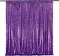 7ft x 7ft Purple Sequin Backdrop Glitter Party Backdrop Curtains Photo Background for Baby Shower Wedding Wall Decorations