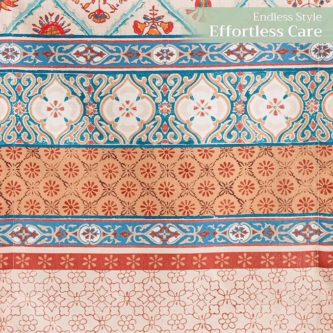 Maison d' Hermine Table Runner 100% Cotton Double Layer Table Runners 72 inches Long for Thanksgiving Christmas Decorations Home Kitchen Dining Party Wedding (Romane, 14.5" x 72")