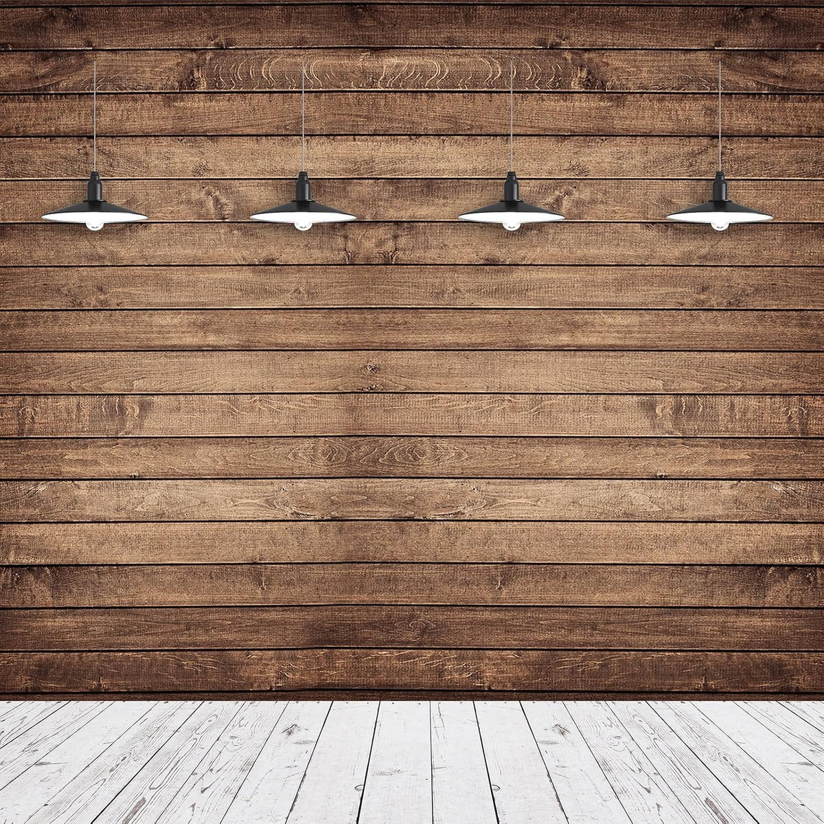 Mixweer Wood Backdrop for Photoshoot Western Party Decoration, 10 x 8 ft