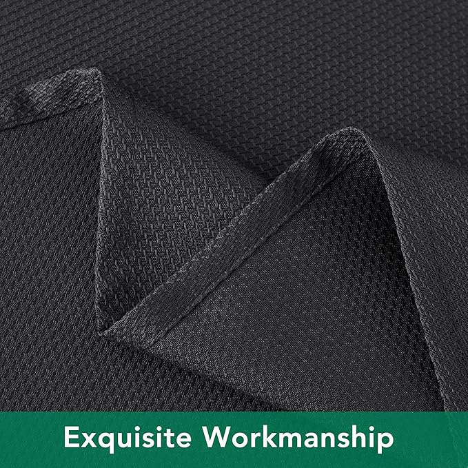 Biscaynebay Textured Fabric Tablecloths 70x120 Inches Rectangular, Black Water Resistant Spill Proof Tablecloths for Dining, Kitchen, Wedding and Parties, Machine Washable