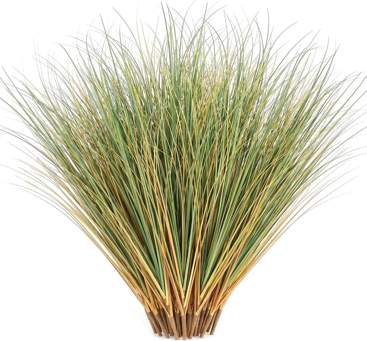 KOL 48 PCS Artificial Onion Grass Stems 17.7in Bulk Faux Greenery