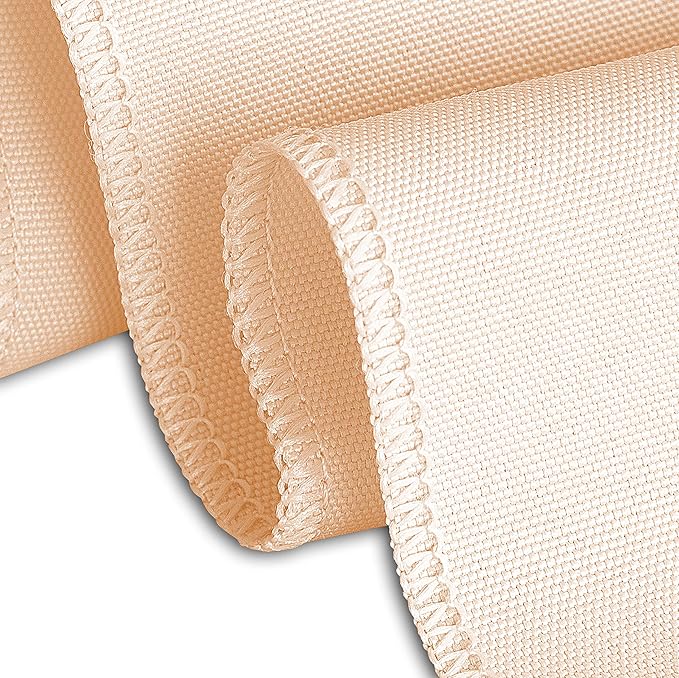 LTC LINENS 2 Pack 90 Inch Round Tablecloth Peach - Wrinkle Resistant Table Cloth for Round Table -Washable Polyester Fabric Table Cover for Wedding, Party