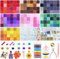 songin seed beads kit with bugle beads, 7, main product view