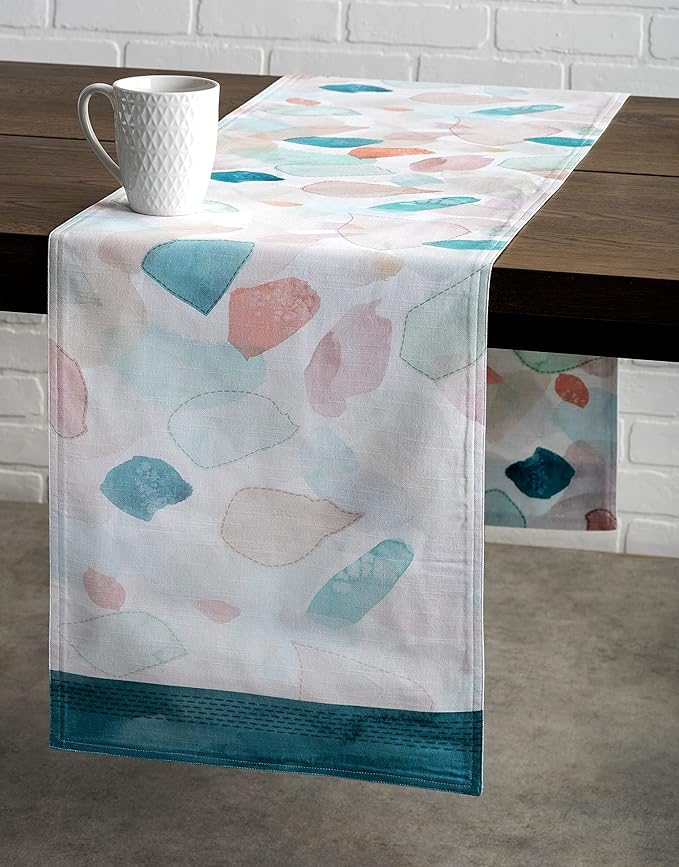 Maison d' Hermine Table Runner 100% Cotton Double Layer Table Runners 72 inches Long Decorative for Home Kitchen Dining Party Wedding Bridal Shower Spring Summer (Summer Picnic, 14.50" x 72")