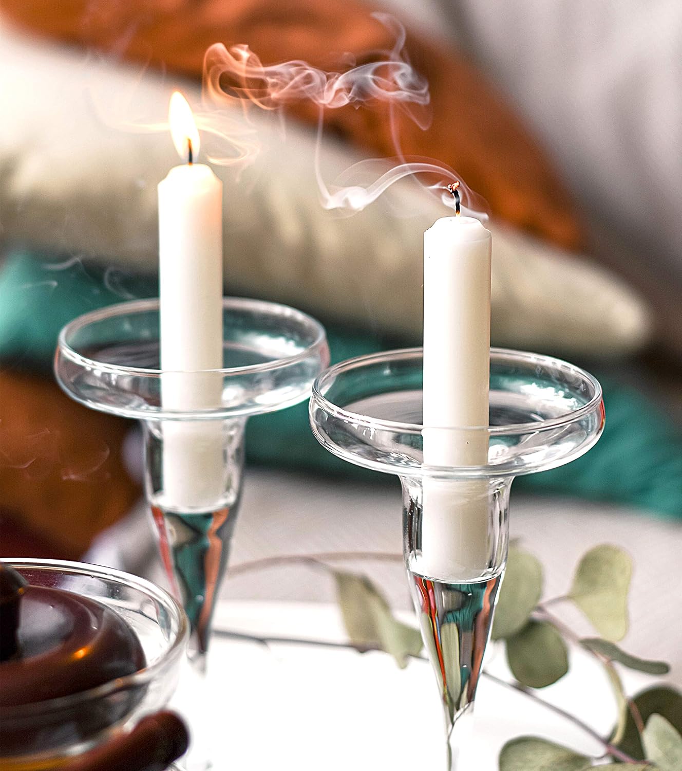 Hyoola Emergency Candles, White Short Tapers, Unscented Emergency Candle for Home and Emergencies Kit (Pack of 24)