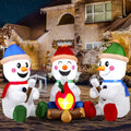 joiedomi 6 ft long christmas inflatable snowman with, main product view