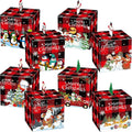 zhanmai 120 pcs christmas buffalo plaid gift boxes, main product view