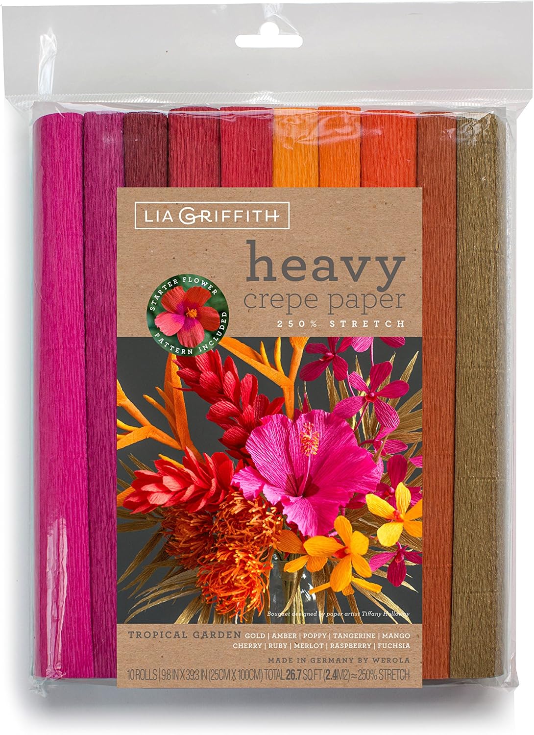Lia Griffith Tropical Garden Heavy Crepe Paper