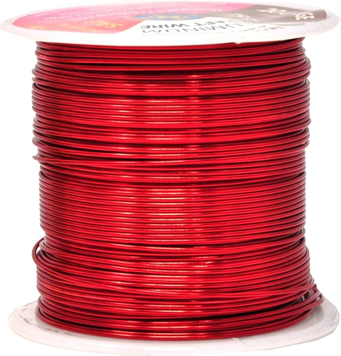 Mandala Crafts 20 Gauge Anodized Aluminum Craft Wire for Jewelry Making - 450 FT Colored Flexible Silver Copper Purple Gold Brown Red Wire - Bendable for Bonsai Armature Crafting Sculpting