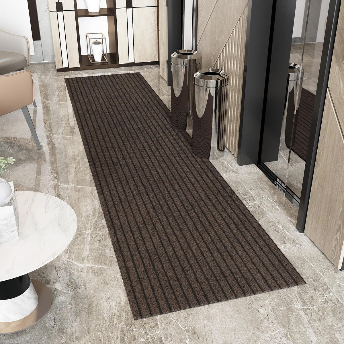 Ottomanson 2x12 Hallway Runner Rug – Non-Slip Indoor Outdoor Door Mat