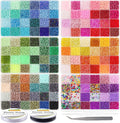 eutenghao 28800pcs 4mm multicolor glass seed beads 6/0, main product view