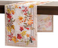 Maison d' Hermine Table Runner 100% Cotton Single Layer Table Runners 48 inches Long for Thanksgiving Christmas Decorations Home Kitchen Dining Party Wedding (Amarante, 14.5" x 48")