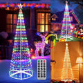 ibaycon outdoor christmas tree, 6.9ft 298 led color, main product view