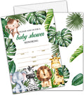 25 Safari Animals Baby Shower Invitation Cards With Envelopes (4" x 6"), Woodland Baby Gender Reveal Party Invites For Adults Kids - Gender Neutral Baby Shower Party Decorations Supplies(YQK-B25)
