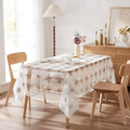 Warm Home Designs 60 x 84 Rectange Tablecloth. Use White Macrame Tablecloth as Embroidered Tablecloth, Dining Table Cover or Holiday Tablecloth. Vintage Tablecloth for Vintage Kitchen. VTC White 84