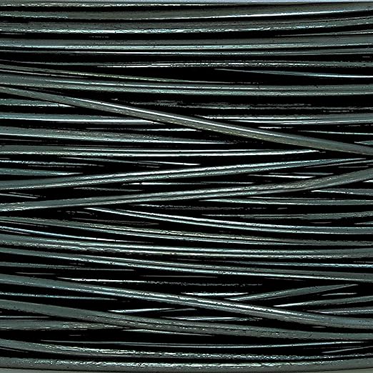 The Beadsmith Wire Elements Craft Wire – Tarnish Resistant, Soft Temper, Round, Hematite Color – 1mm, 18 Gauge, 4 Yard Spool – Jewelry Making, Wire Wrapping, Floral, & Other DIY Crafts