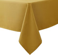 Biscaynebay Textured Fabric Christmas Rectangle Tablecloths 60x84 Inches, Gold Water Resistant Tablecloths for Dining, Kitchen, Wedding, Parties etc. Machine Washable