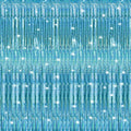Crosize 2 Pack 3.3 x 9.9 ft Laser Blue Foil Fringe Curtains Party Decorations, Tinsel Curtain Backdrop for Parties, Door Streamers, Glitter Streamer Backdrop for Birthday Decoration