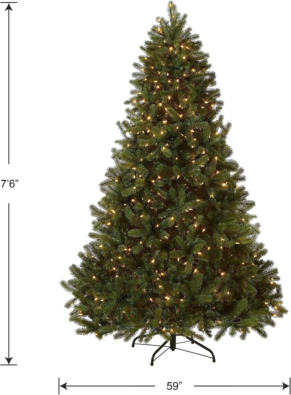 national tree company 7.5ft pre-lit downswept douglas fir, package contents