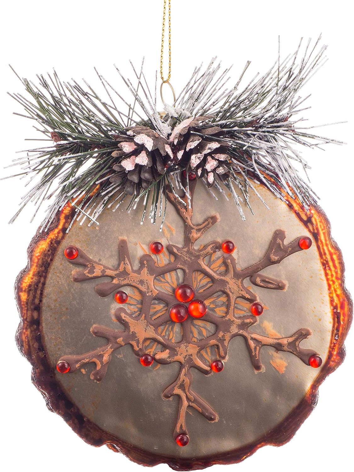 Glass Blown Ornaments for Christmas Tree Pine Tree Stump