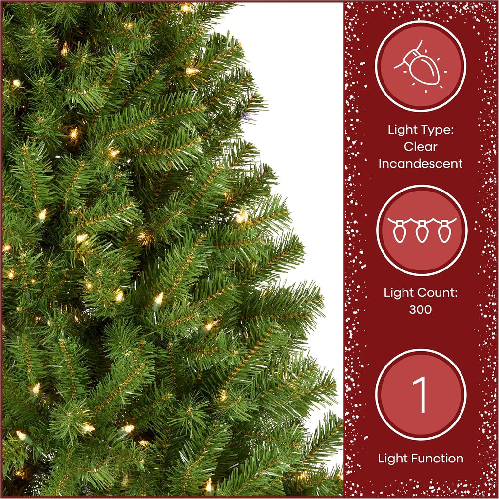 national tree company 6ft pre-lit north valley spruce, package contents