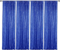 Sugargirl Navy Blue Sequin Backdrop Curtain 4 Panels 2FTx8FT Glitter Navy Blue Background Drapes Sparkle Photography Backdrop for Party Wedding Birthday Wall Decoration