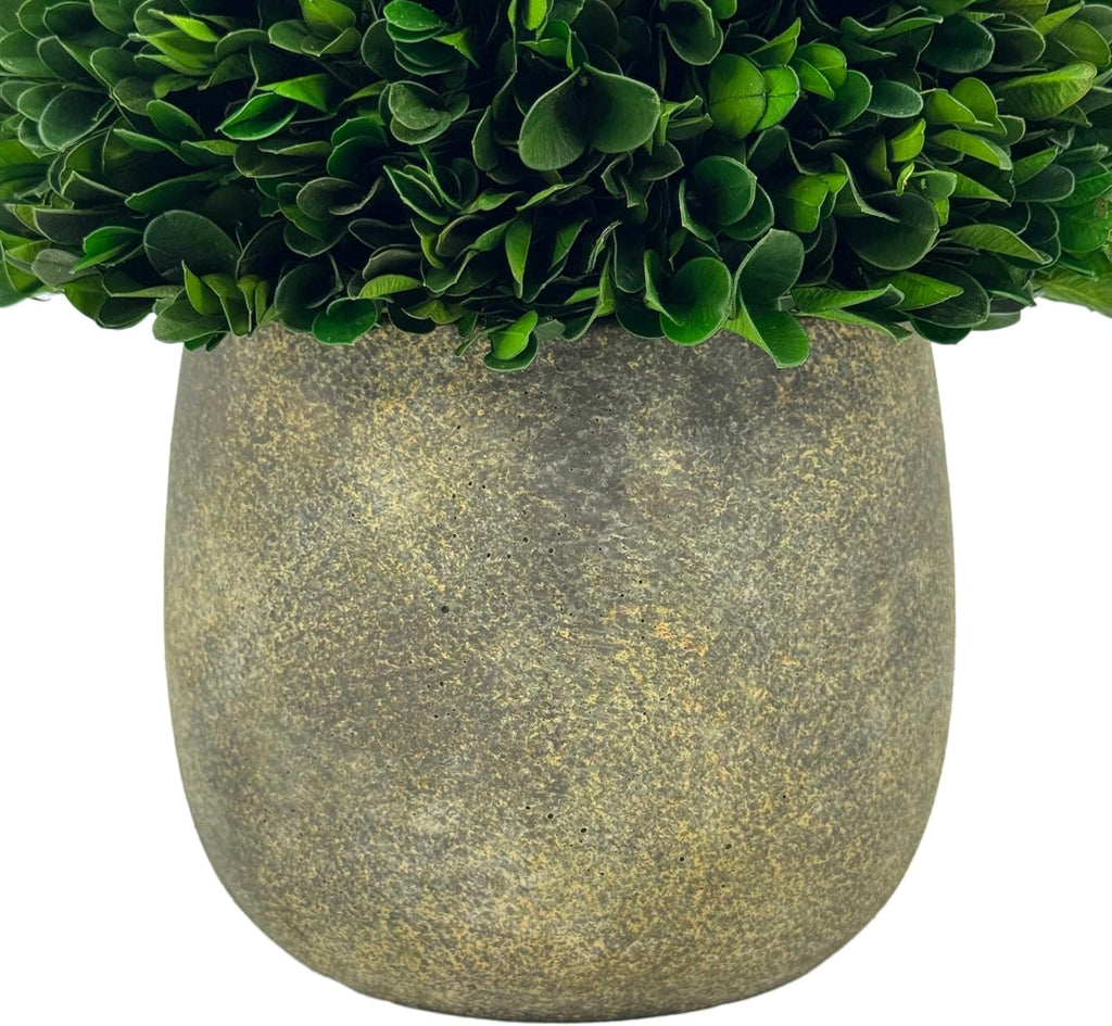 galt international preserved natural boxwood ball in grey, package contents
