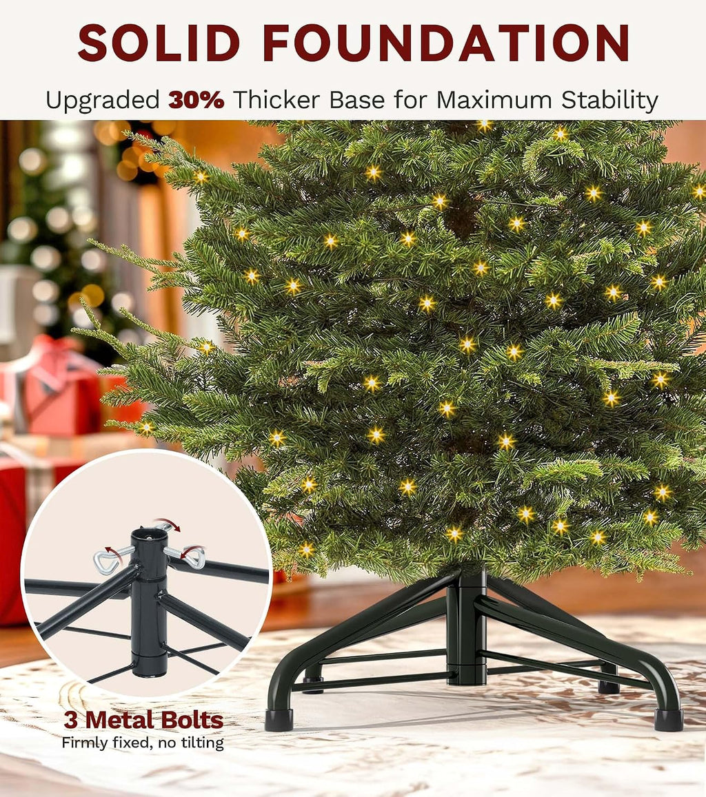 dwvo 6.5ft prelit iced aspen fir artificial christmas, package contents