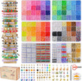 wuzoe friendship bracelet kit, 16888pcs, 96 colors polymer, main product view