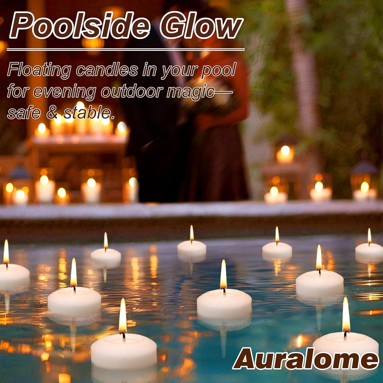 Floating Candles 2-Inch - 12 Pack White Unscented Floating Candles Smokeless Slow Burning Water Candle Set for Centerpieces Wedding Party Gifts Home Decor