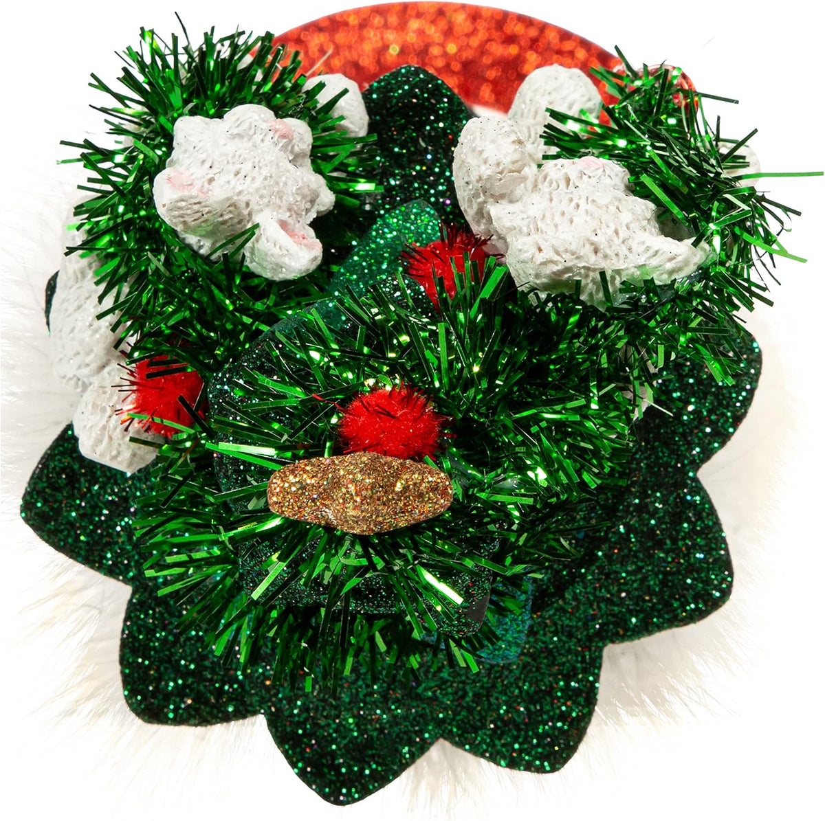 14-inch hollywood cats in tree hat nutcracker, front angle view