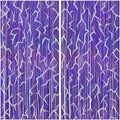 2 Pack K-STYL Purple Foil Fringe Curtains Party Decorations - 3.3 ft x 6.6 ft Energy Pattern Sparkling Holographic Laser Foil Curtain for Girls Disco Bachelorette Party Supplies