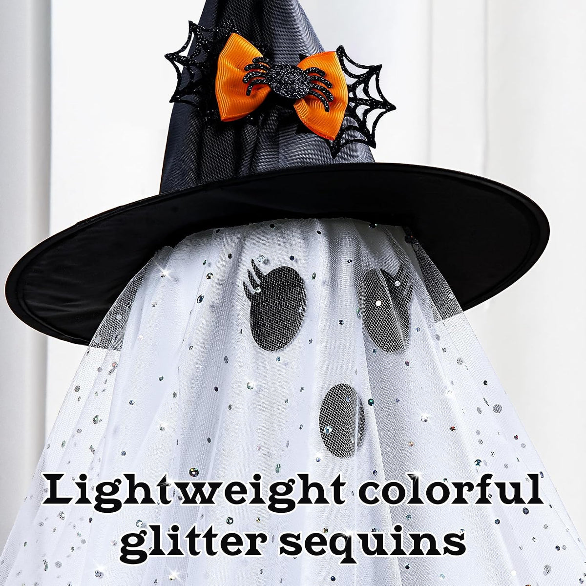 aygxu 2pcs halloween decorations indoor,ghost decor with string showing dimensions