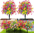 22 inch artificial flowers and shrubs with stakes, main product view