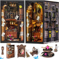 diy book nook kit, 3d wooden puzzle miniature, main product view