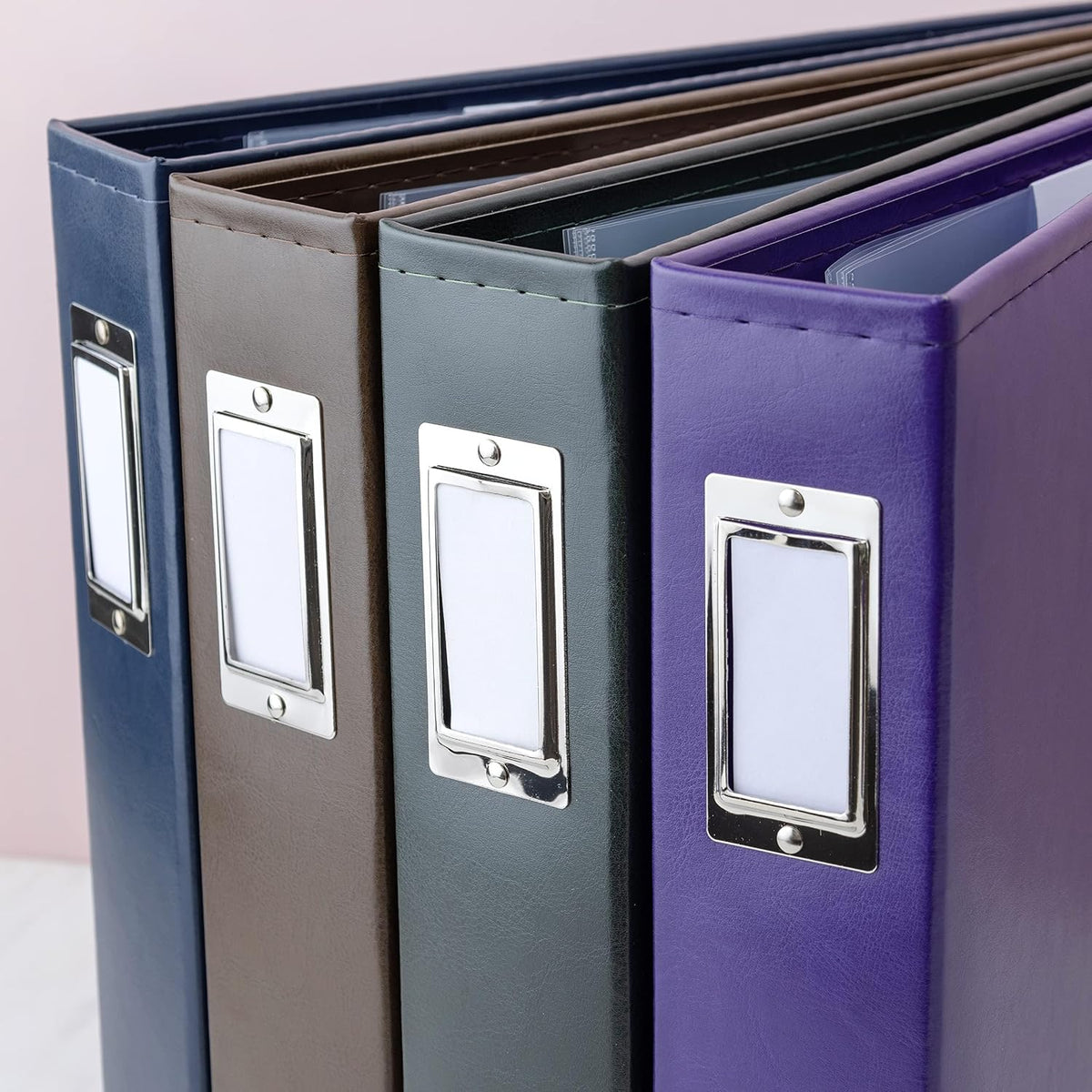We R Memory Keepers 12x12 Photo Album - Faux Leather with 5 Page Protectors a...