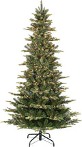 puleo international 7.5ft pre-lit slim aspen fir artificial, main product view