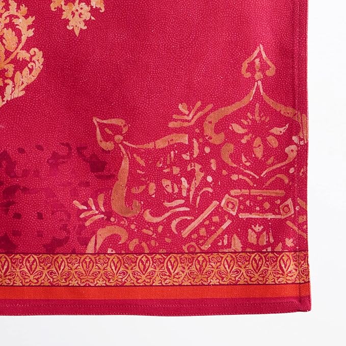 Maison d' Hermine Table Runner 100% Cotton Double Layer Table Runners 108 inches Long for Thanksgiving Christmas Decorations Home Kitchen Dining Party Wedding (Versailles, 14.5" x 108")