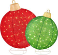 best choice products 2pc lighted pop-up outdoor christmas, main product view