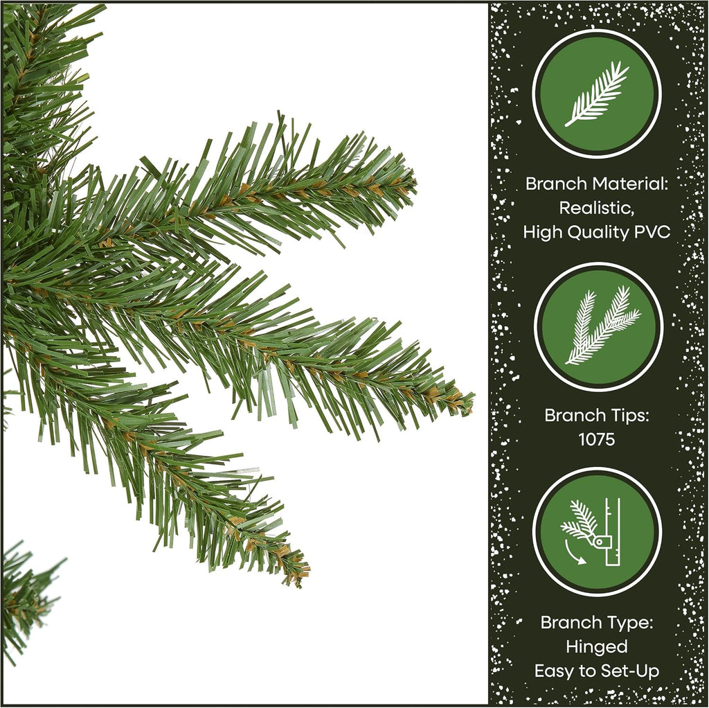 national tree company 7.5ft unlit kingswood fir slim, package contents