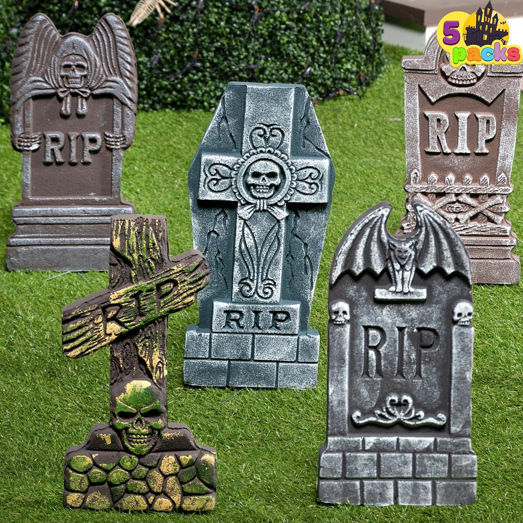 joyin 17” halloween foam rip graveyard tombstones (5, main product view