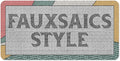 Custom Sign, Custom Street Sign, 11 Font Colors, 13 Font Styles, 4 Hole Options, 22 Sizes, 6x12 Inches, Rust Free DiBound, Fade Resistant, Made in USA by My Sign Center (Fauxsaic 2)