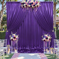 20ftx10ft Purple Sequin Backdrop Curtain Panels for Parties, 4 Panels Wrinkle Free Glitter Photo Backdrop Drapes Shimmer Back Drop Cloth for Wedding Birthday Christmas Photography Background