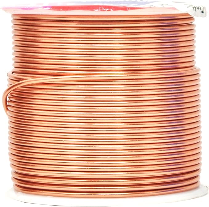 Mandala Crafts 16 Gauge Anodized Aluminum Craft Wire for Jewelry Making – 390 FT Colored Flexible Silver Copper Gold True Blue Purple Pink Wire - Bendable for Bonsai Armature Crafting Sculpting