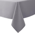 Biscaynebay Textured Fabric Tablecloths 60x84 Inches Rectangular, Silver Grey Water Resistant Spill Proof Tablecloths for Dining, Kitchen, Wedding and Parties, Machine Washable