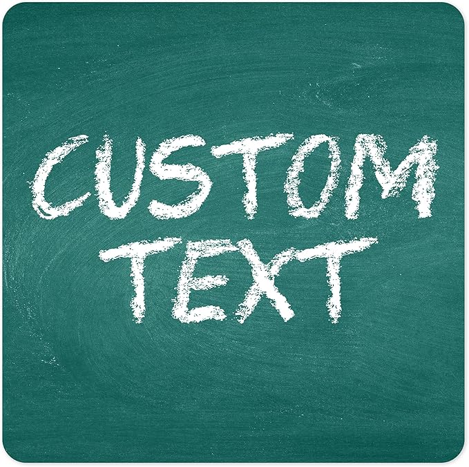Custom Sign, Custom Street Sign, 11 Font Colors, 13 Font Styles, 4 Hole Options, 22 Sizes, 24x24 Inches, Rust Free DiBound, Fade Resistant, Made in USA by My Sign Center (Chalkboard Green)