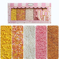 Confect Sprinkles – 5 Pack Assorted Cake Decorating Mix (Yellow & Pearl Dragees, Hot Pink Jimmies, Sparkling Gold Sugar) – Celebration Spring & Summer Sprinkles - Festive Toppings for Cakes, Cupcakes, Cookies, Birthday Parties – Vegan, Gluten-Free, Nut...